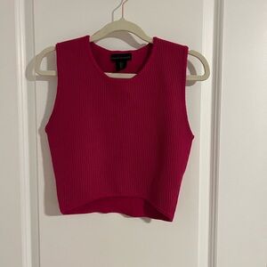 House of Harlow 1960 Sleeveless Ribbed Crop Top